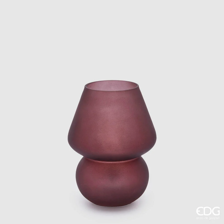 EDG Enzo De Gasperi Lampada Aura da Tavolo Usb Abatjour H 20 Cm D 15 Cm Mauve