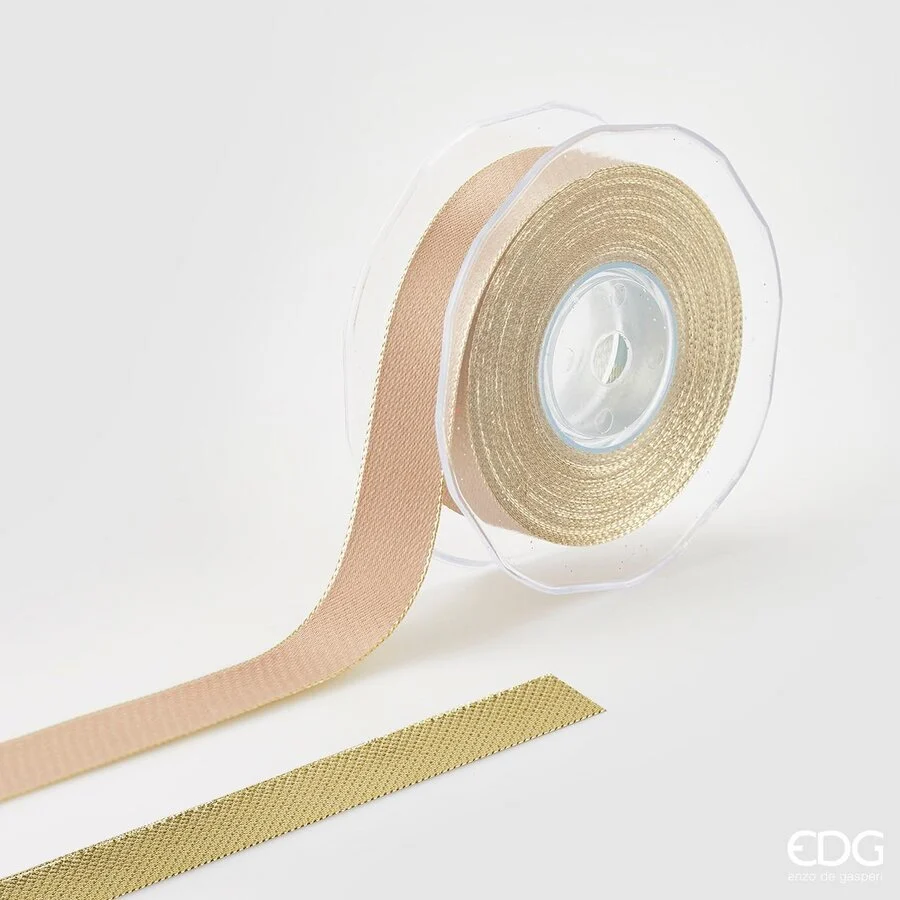 EDG Enzo De Gasperi Nastro Classic 25 Mm 10 Mt 2 - Face Oro