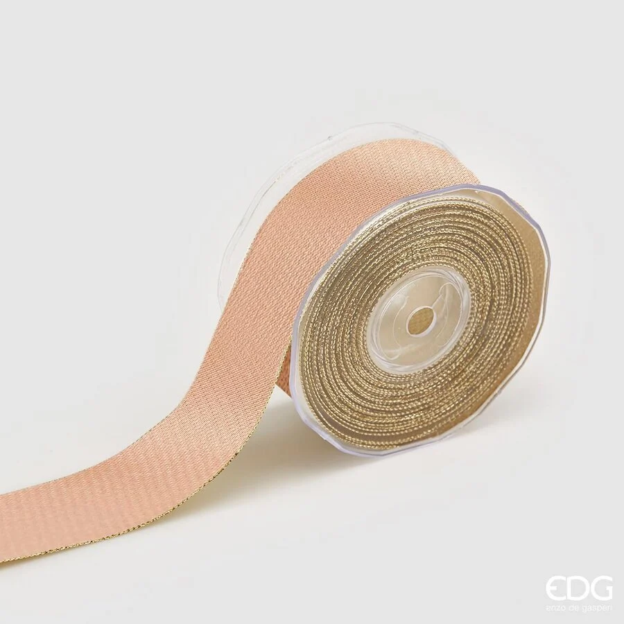 EDG Enzo De Gasperi Nastro Natale Classic 40 Mm 10 Mt 2 - Face Oro
