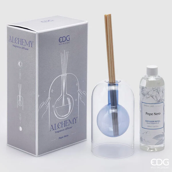EDG Enzo De Gasperi Profumatore Alchemy Bottiglia 400 Ml H 17 Cm Pepe Nero