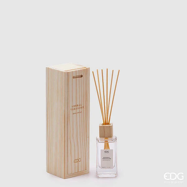 EDG Enzo De Gasperi Profumatore Bottiglia Essential 90 Ml H 12,5 Cm Herbal Treasure