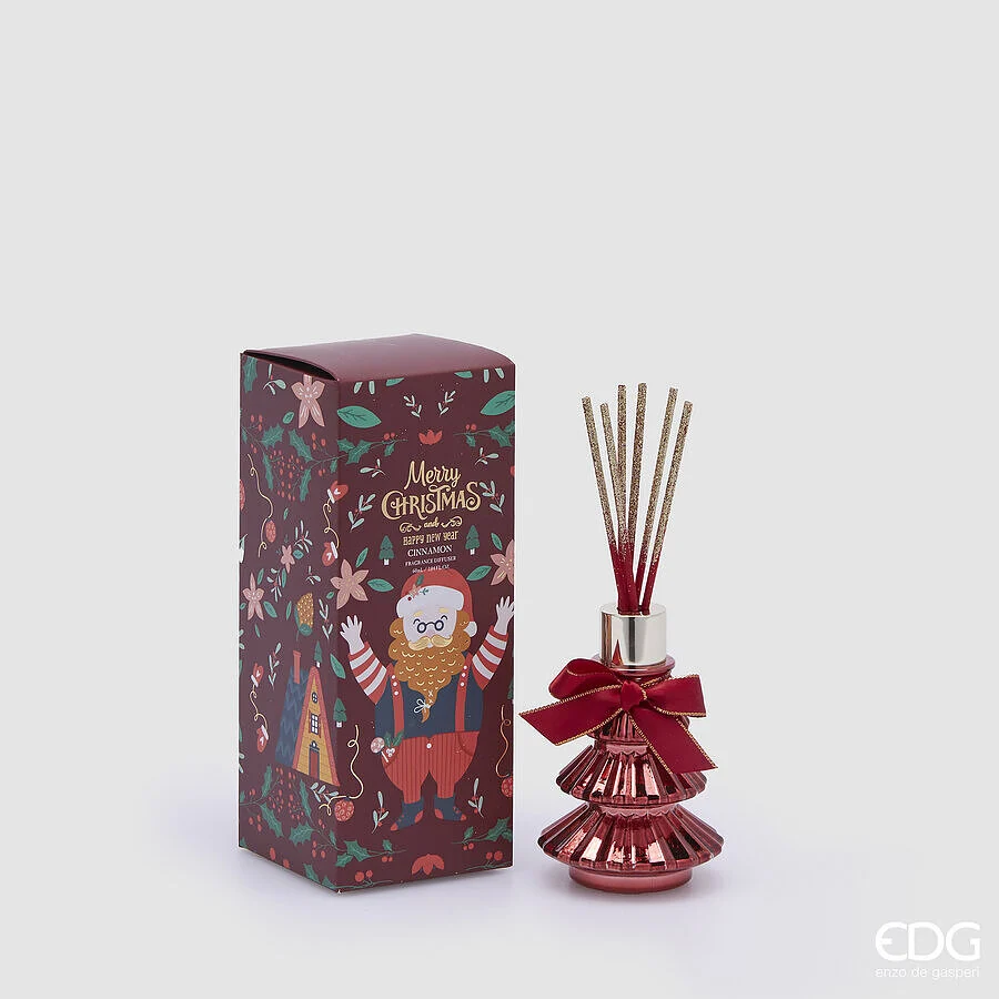 EDG Enzo De Gasperi Profumatore Natale Bottiglia Joyful Pino 60 Ml H 10,5 Cm Cinnamon