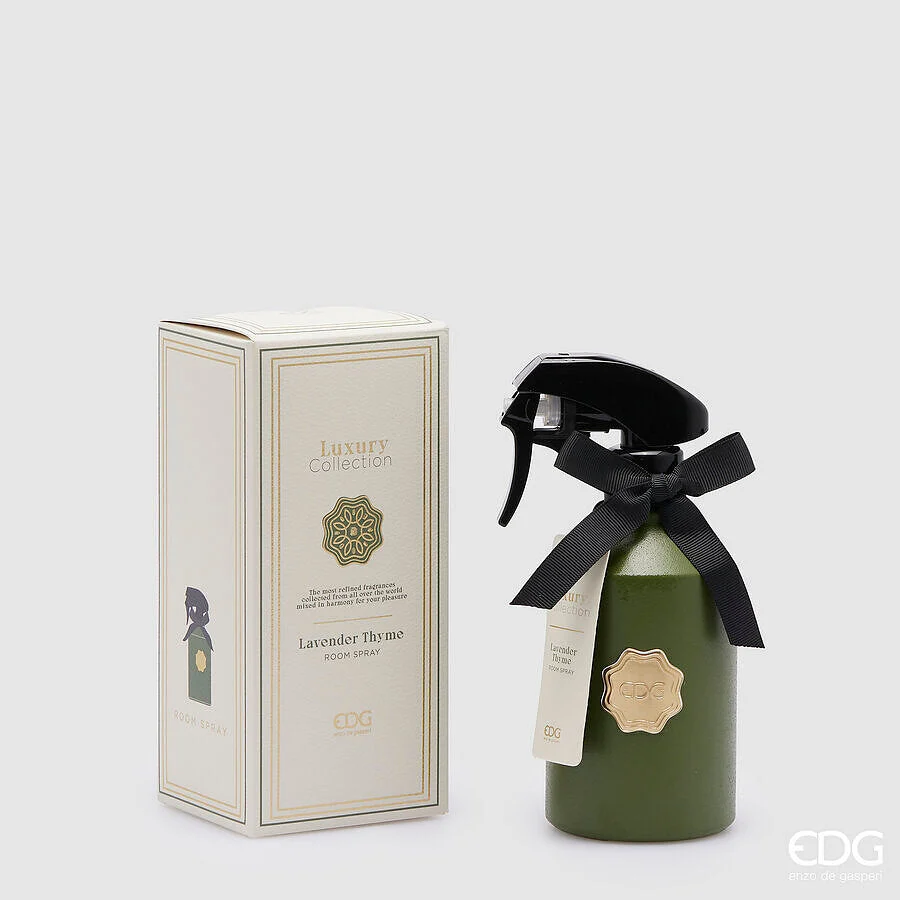 EDG Enzo De Gasperi Profumatore Spray Luxury 280 Ml H 18 Cm D 7 Cm Lavender Thyme