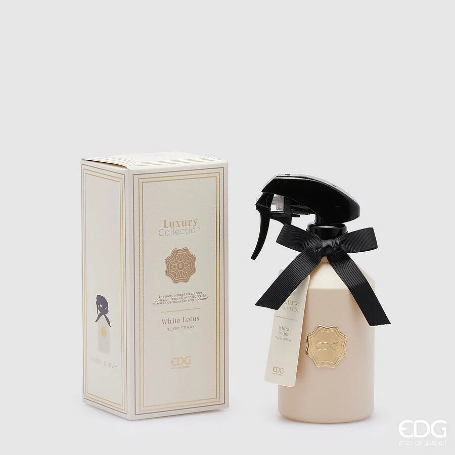 EDG Enzo De Gasperi Profumatore Spray Luxury 280 Ml H 18 Cm D 7 Cm White Lotus