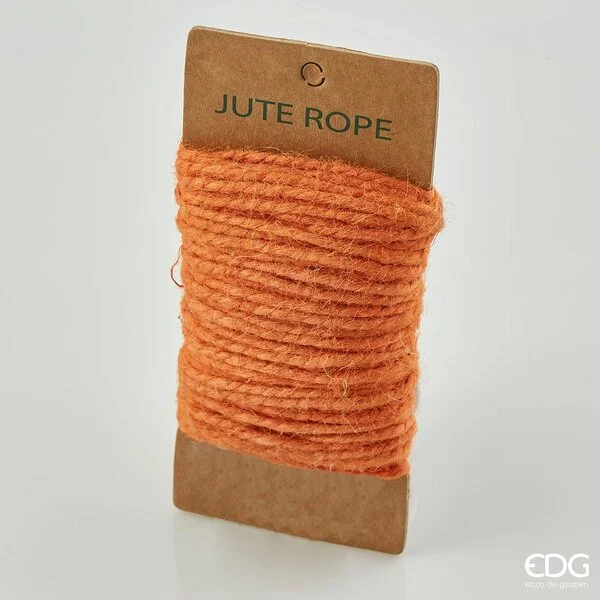 EDG Enzo De Gasperi Spago Iuta D 3 Mm 25 Mt 80 Gr Colore Arancione in Matassa