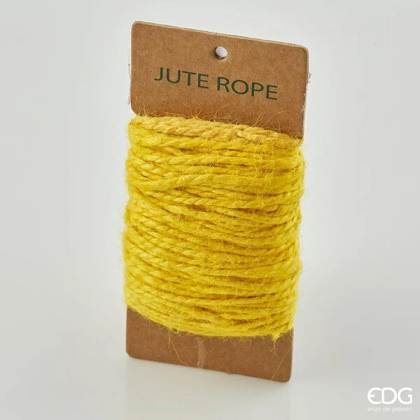 EDG Enzo De Gasperi Spago Iuta D 3 Mm 25 Mt 80 Gr Colore Giallo in Matassa