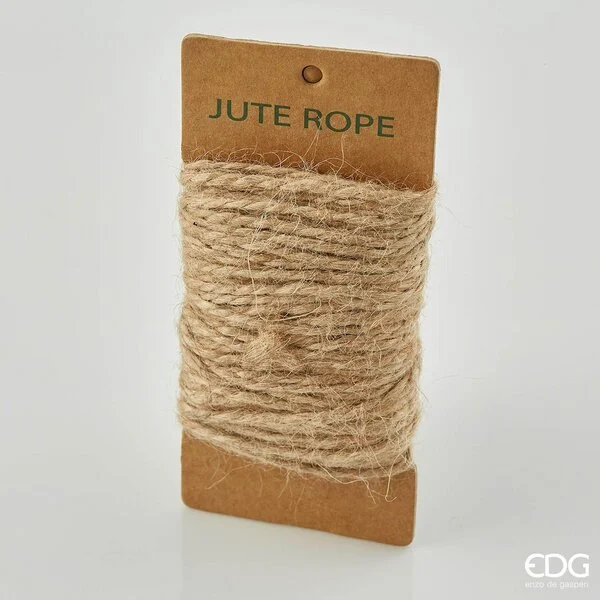 EDG Enzo De Gasperi Spago Iuta D 3 Mm 25 Mt 80 Gr Colore Natural in Matassa
