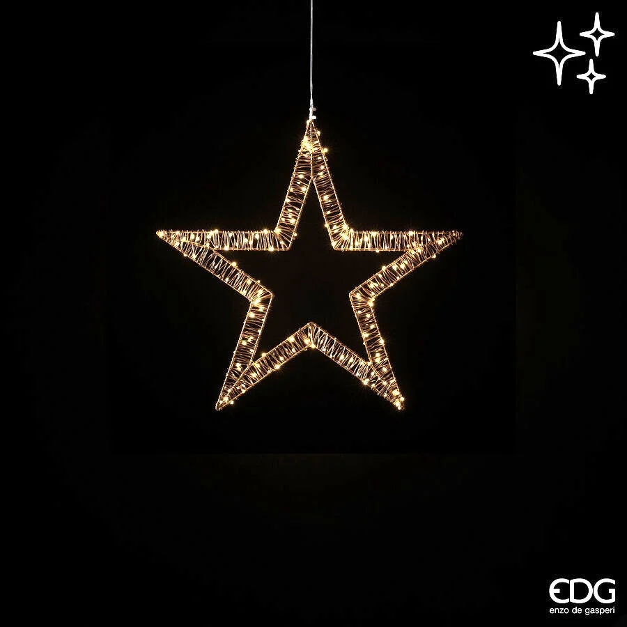EDG Enzo De Gasperi Stella Natale Microled Flat D 40 x 120 Cm Intermittente Ivory