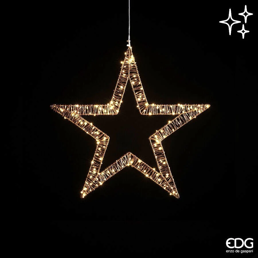 EDG Enzo De Gasperi Stella Natale Microled Flat D 50 x 190 Cm Intermittente Ivory