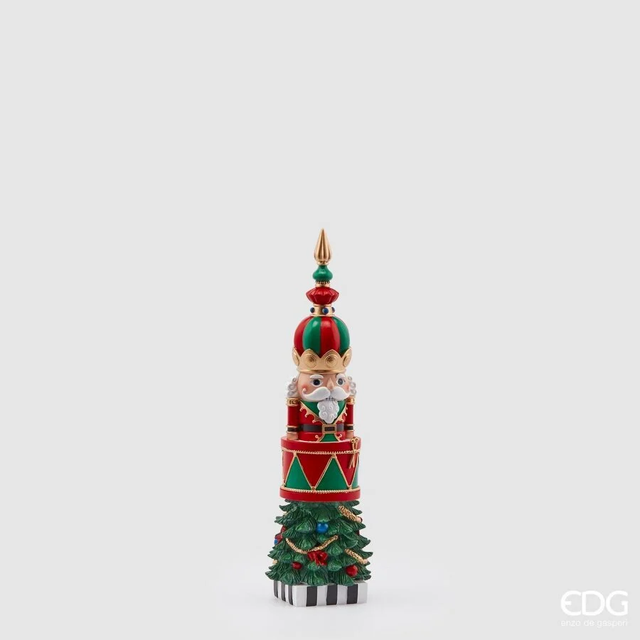 EDG Enzo De Gasperi Topiary Babbo Circus Natale H 34 Cm 12 x 12 Cm Multicolor