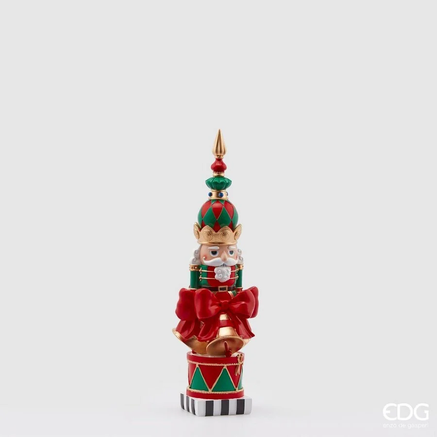 EDG Enzo De Gasperi Topiary Babbo Circus Natale H 38 Cm 12 x 12 Cm Multicolor