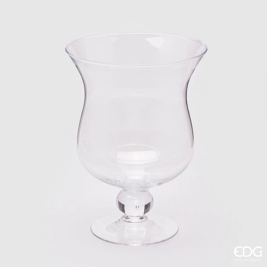 EDG Enzo De Gasperi Vaso Coppa H 25 Cm D 17 Cm Nida Natural Trasparente