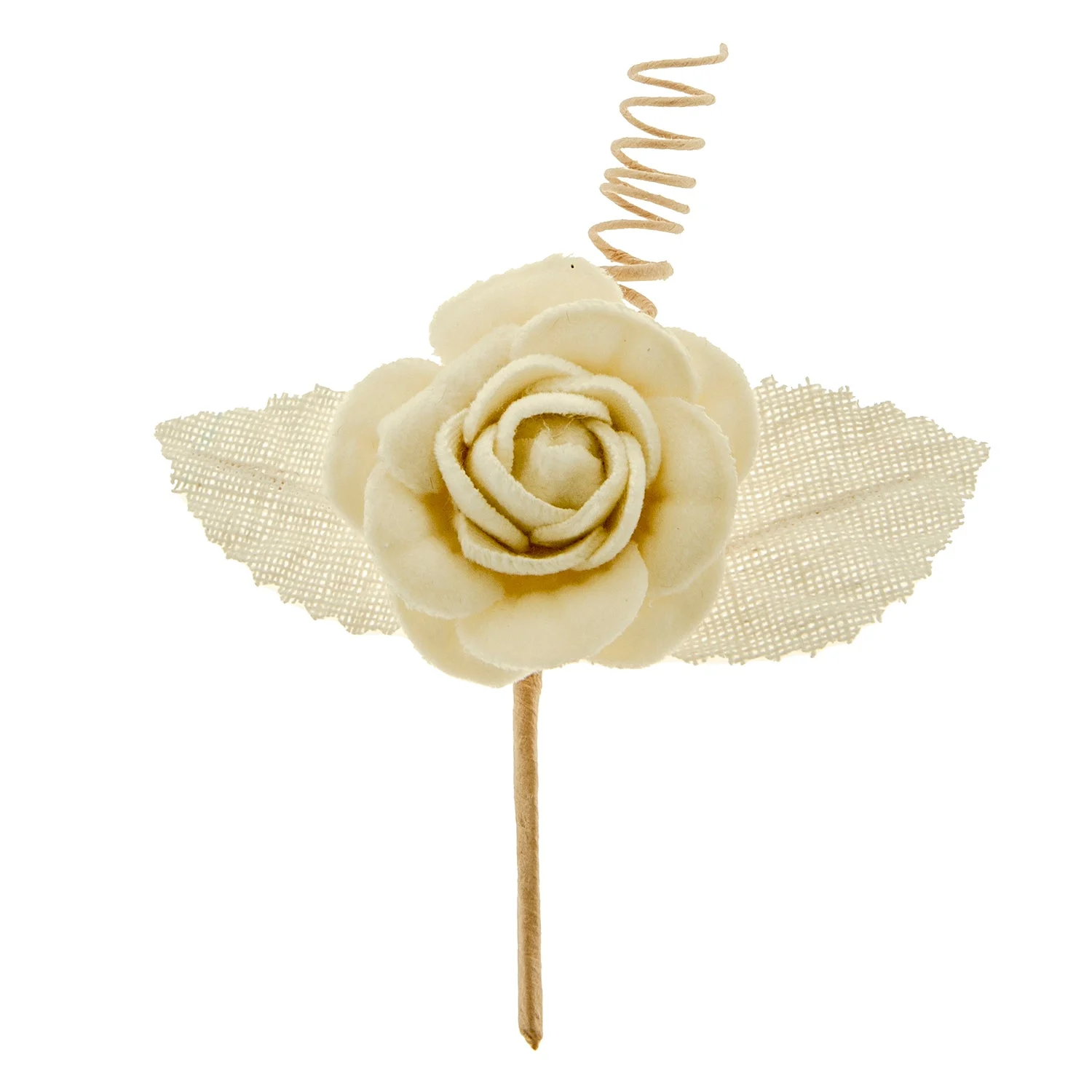 ETM Bomboniera Decorazioni Ramo Fiore 10 Cm Avorio 12 Pz