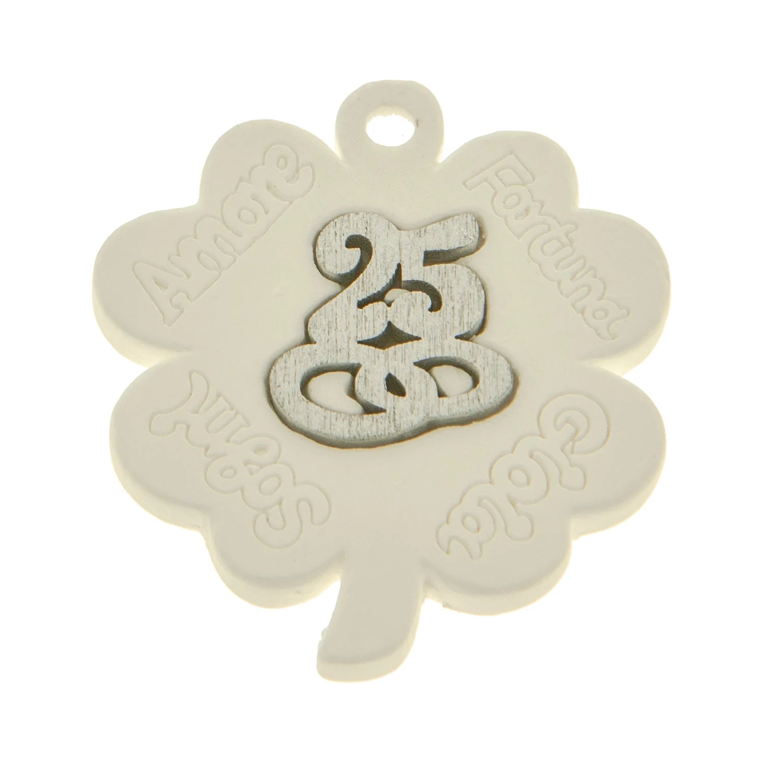 ETM Gesso Quadrifoglio 25 ° Anniversario 4 Cm Beige 12 Pz