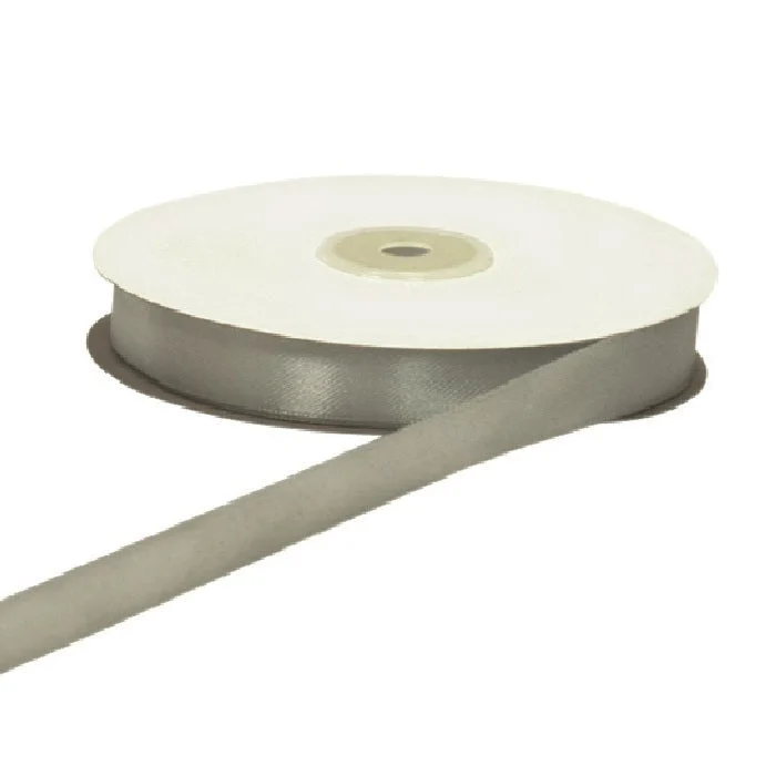 ETM Nastro Doppio Raso 15 Mm 50 Mt Argento
