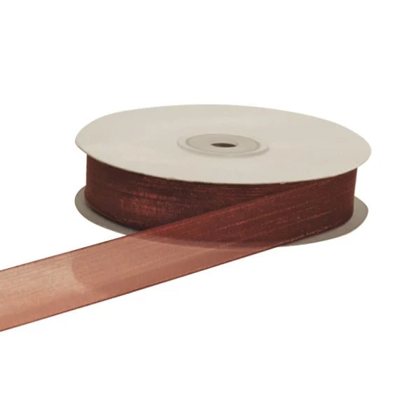 ETM Nastro Organza 10 Mm 50 Mt Borgogna