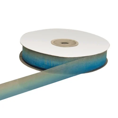 ETM Nastro Organza Bicolore 20 Mm 50 Mt Blue Grigio