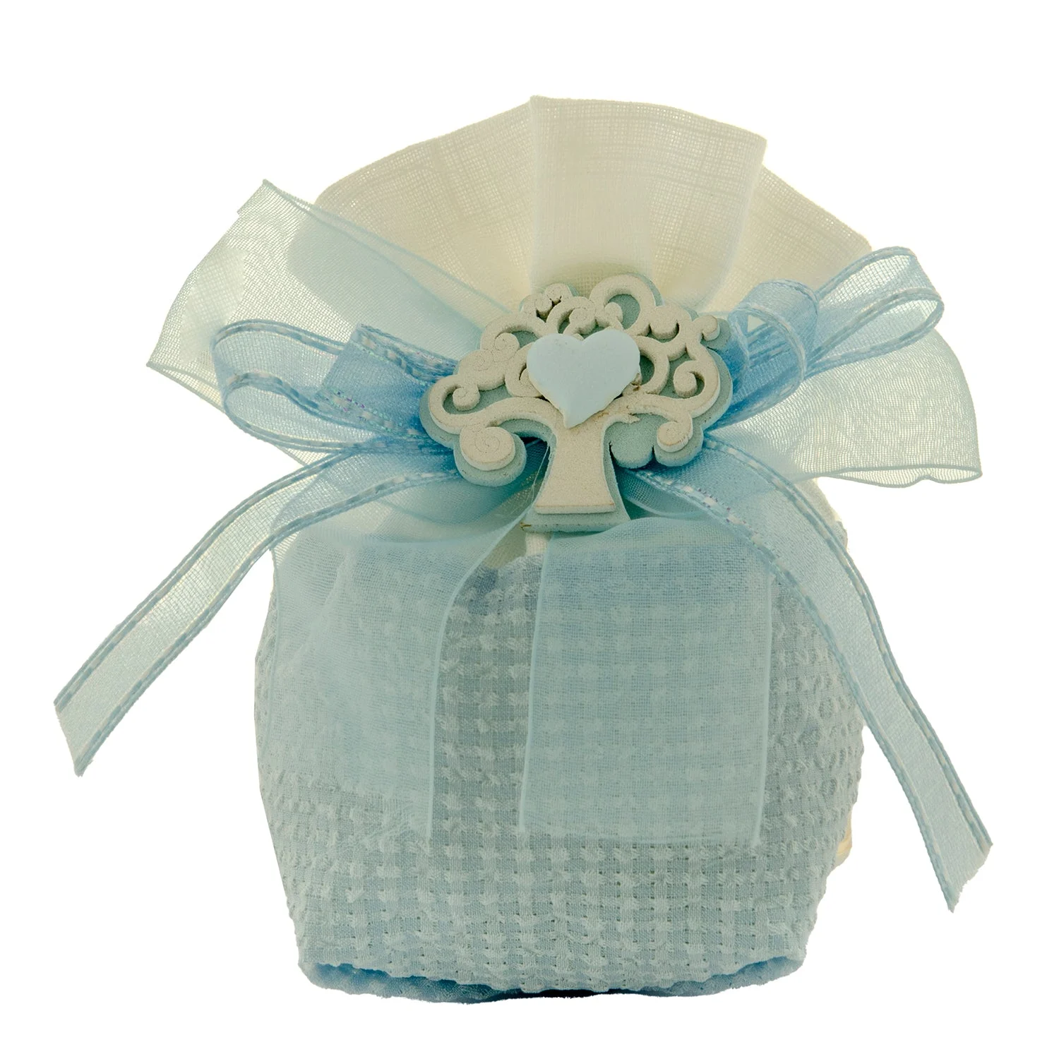 ETM Sacchetto Portaconfetti Bag Quadro 10 Cm Cielo 12 Pz