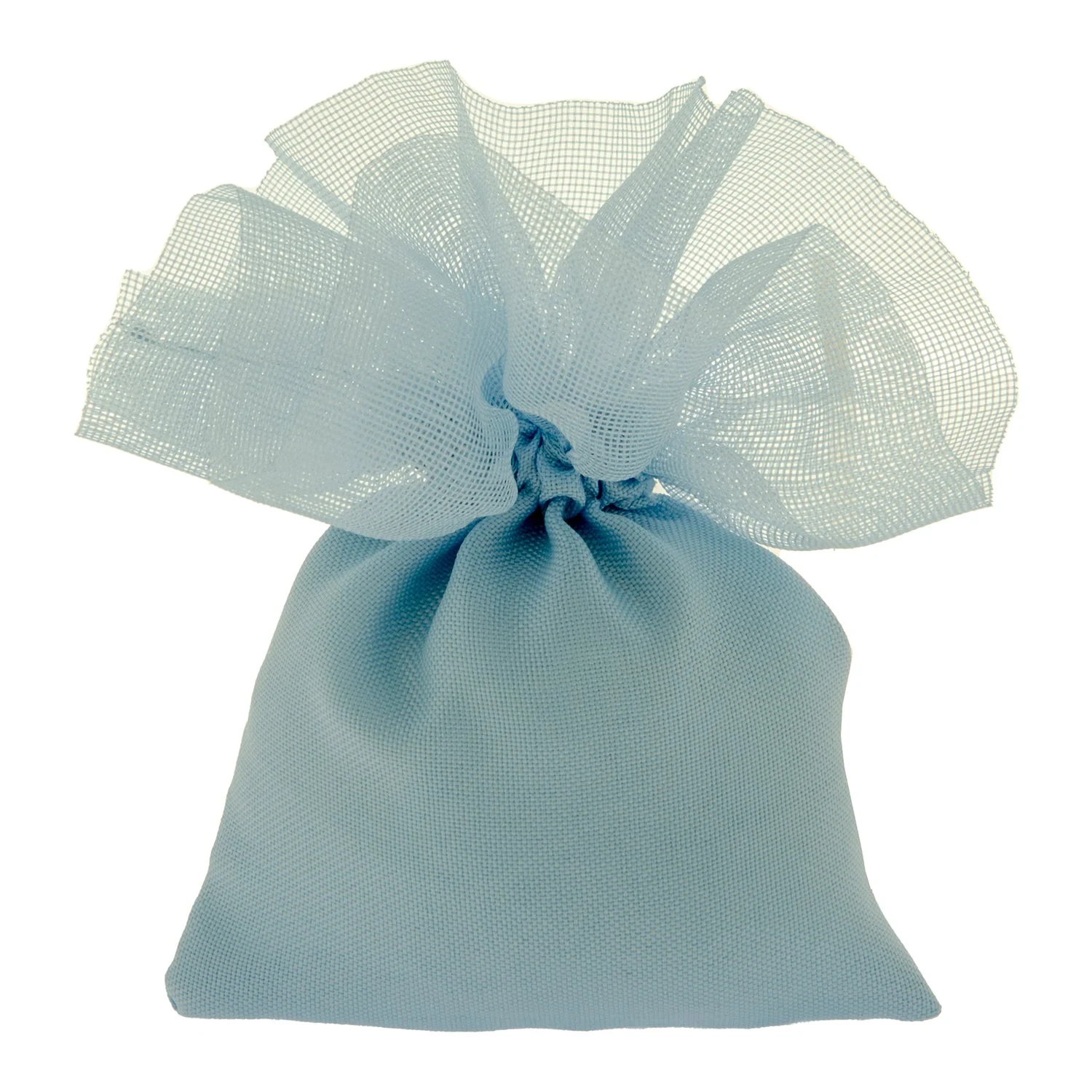 ETM Sacchetto Portaconfetti Ciuffo Bag 10 x 13 Cm Cielo 12 Pz