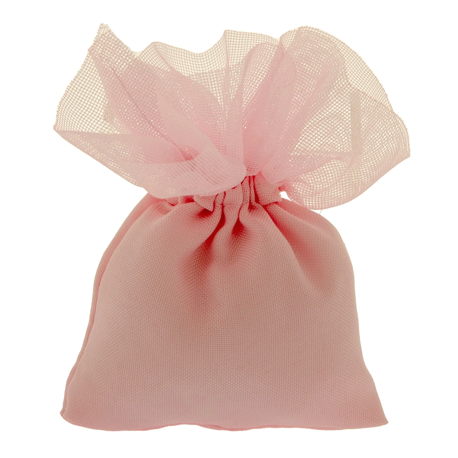 ETM Sacchetto Portaconfetti Ciuffo Bag 10 x 13 Cm Rosa 12 Pz