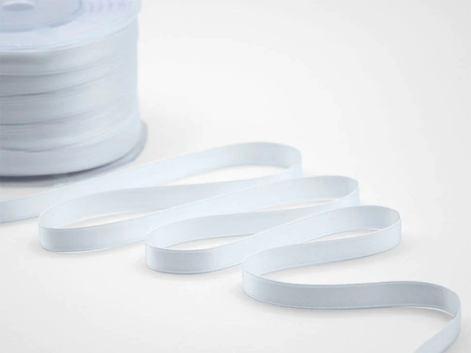 Furlanis Nastro Doppio Raso 10mm Bianco Ottico 100 mt