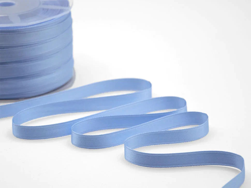 Furlanis Nastro Doppio Raso 10mm Blu Chiaro 100m