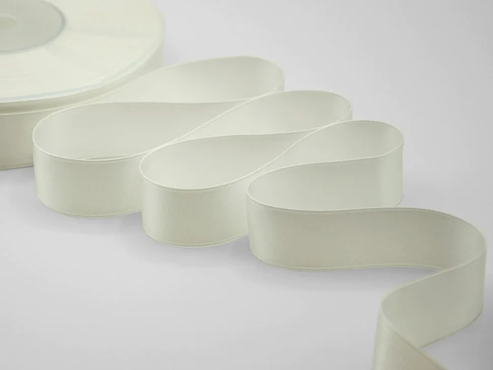 Furlanis Nastro Doppio Raso 25mm Bianco Naturale 50 mt
