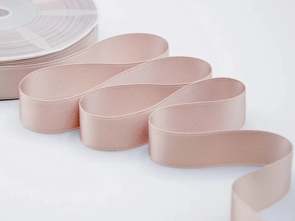 Furlanis Nastro Doppio Raso 25mm Rosa Cipria 50mt