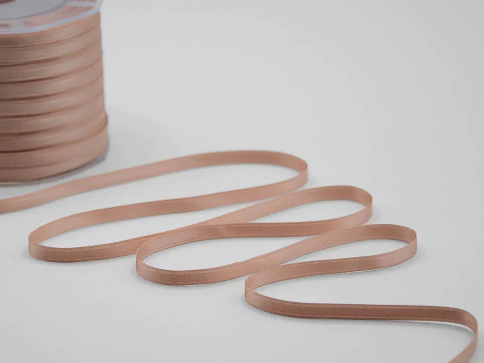 Furlanis Nastro Doppio Raso 6mm Salmone 100 mt