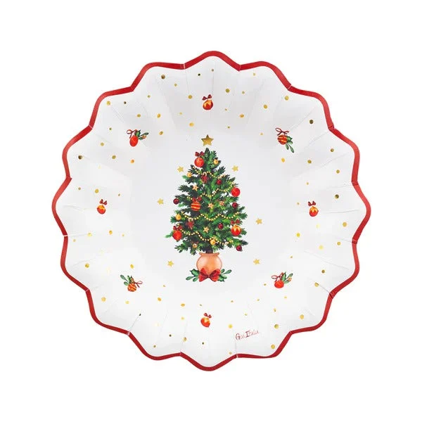 GIVI ITALIA Fondine in carta (8 pz) - Christmas Wishes 24 cm