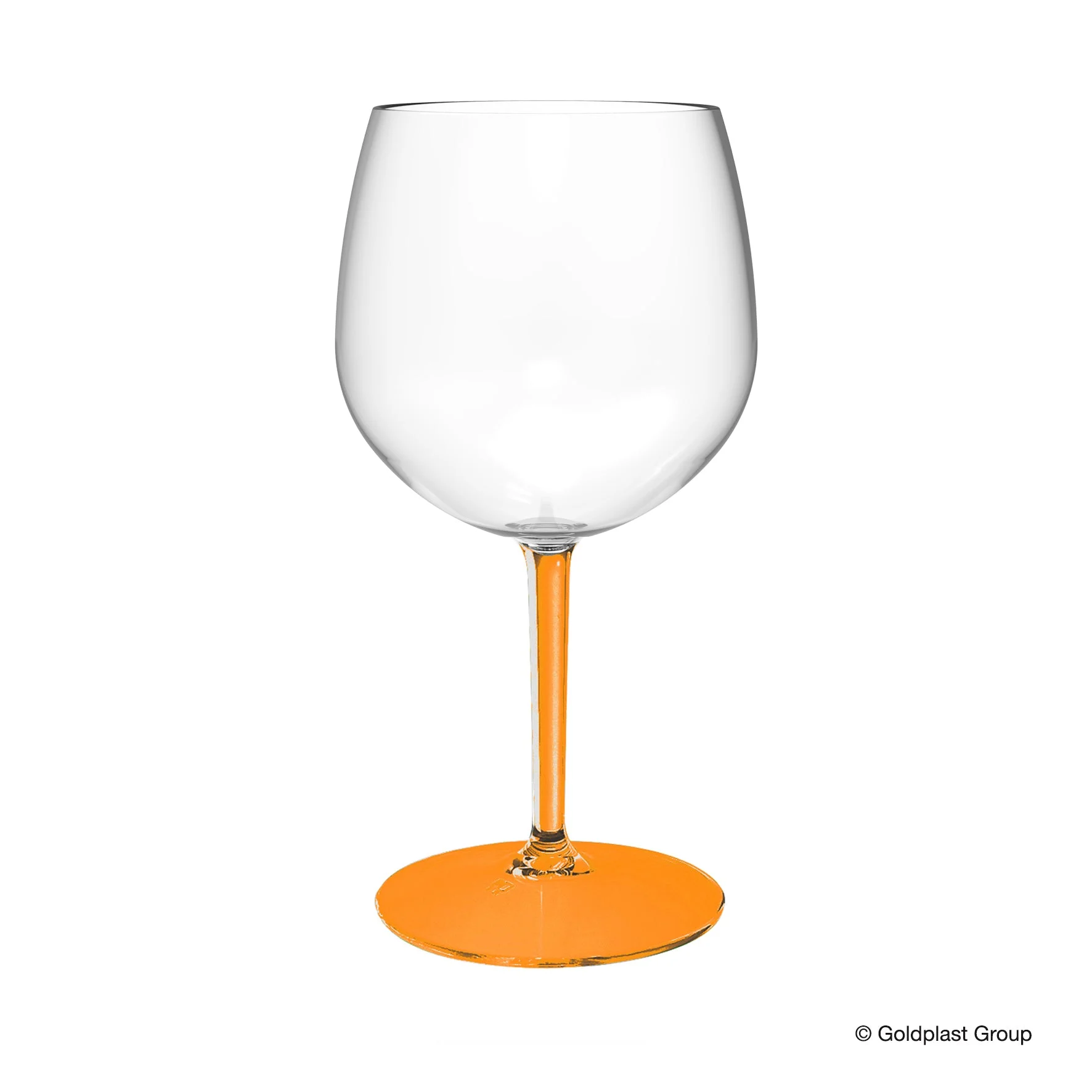 Gold Plast Bicchiere Balloon Tonic + Gambo Arancio Trasparente 582 Cc
