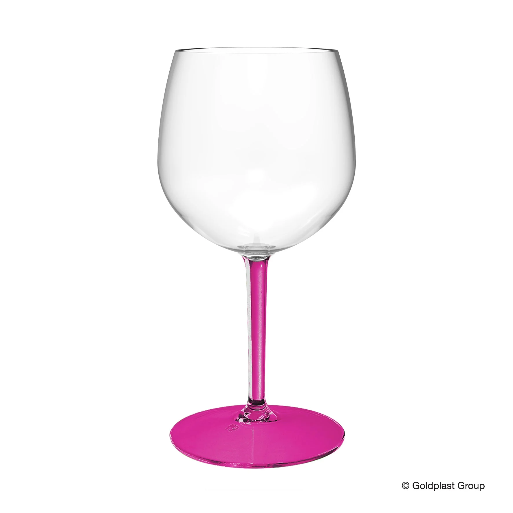 Gold Plast Bicchiere Balloon Tonic + Gambo Fucsia Trasparente 582 Cc