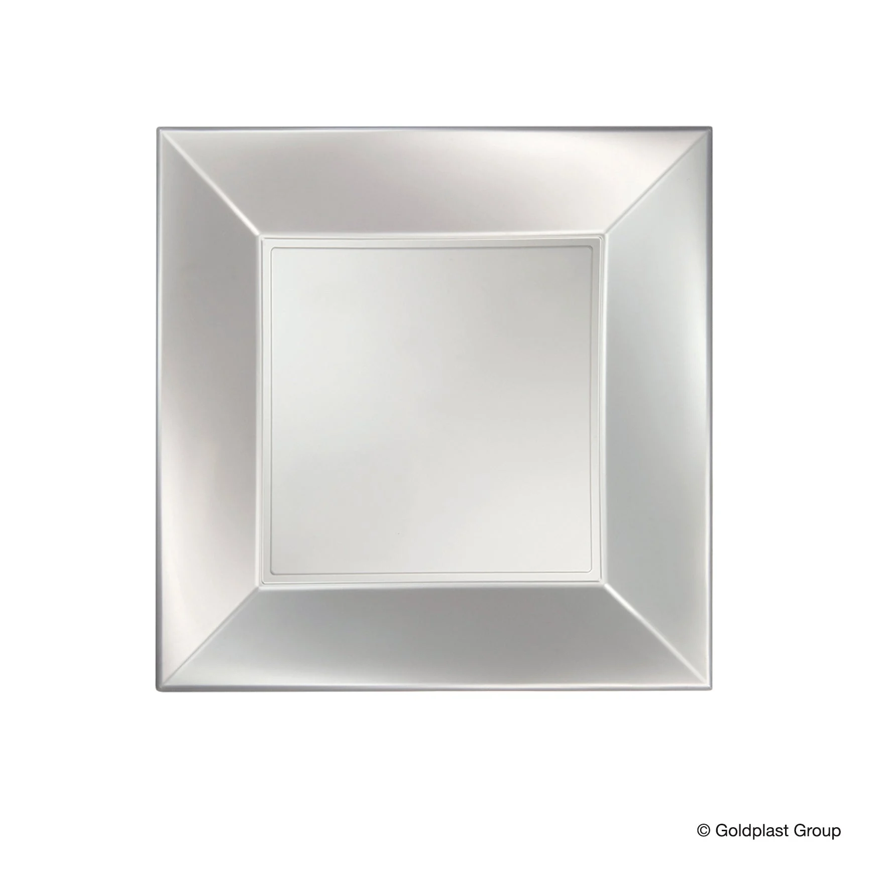 Gold Plast Piatto Grande Nice 290 x 290 Mm Bianco Perlè 12 pz