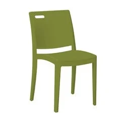 Grosfillex Sedia Clip Verde Cactus Fibra di Vetro