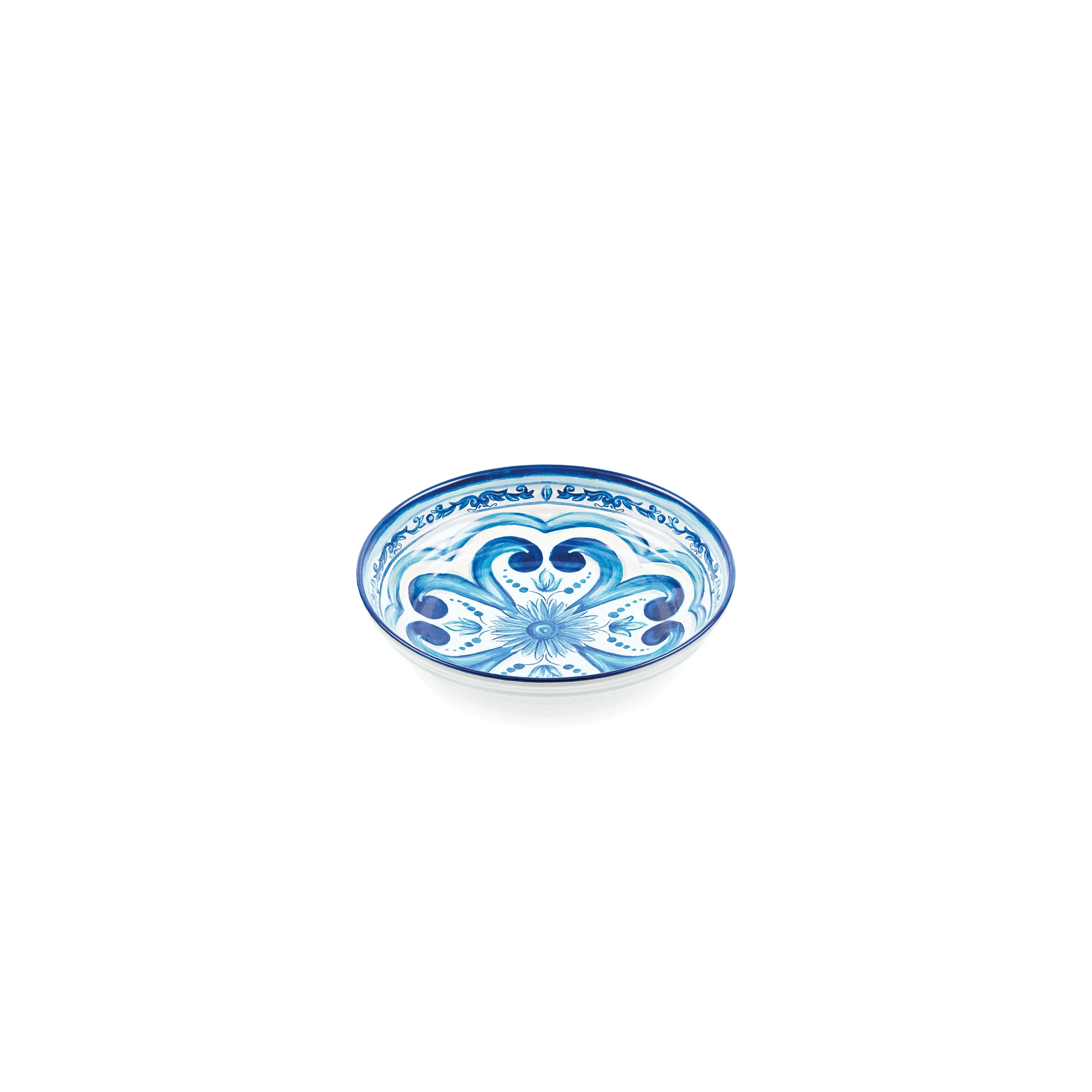GUZZINI Piatto Fondo Decoro Blues Melamina Table Decor