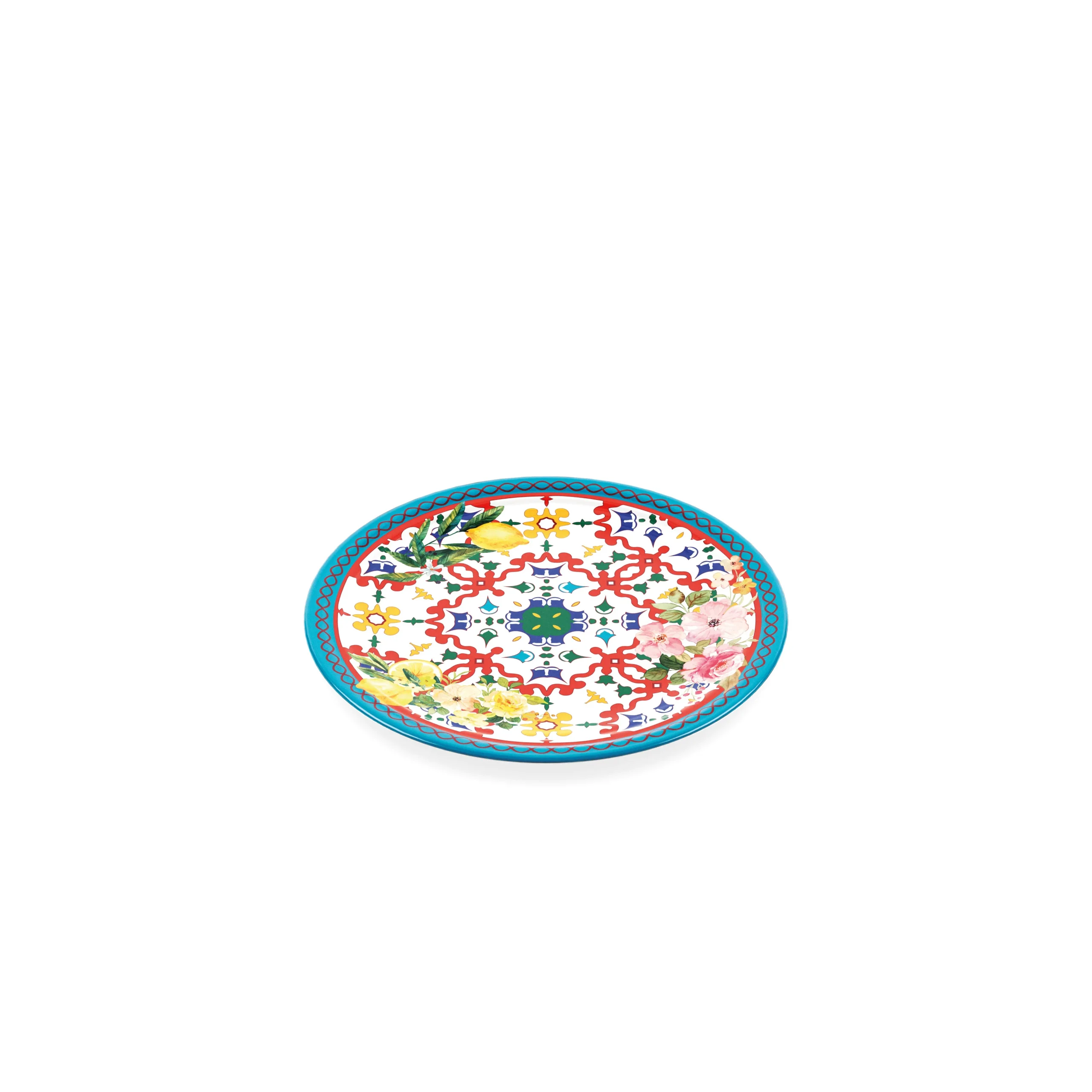 GUZZINI Piatto Piano Flower & Lemon Melamina Table Decor