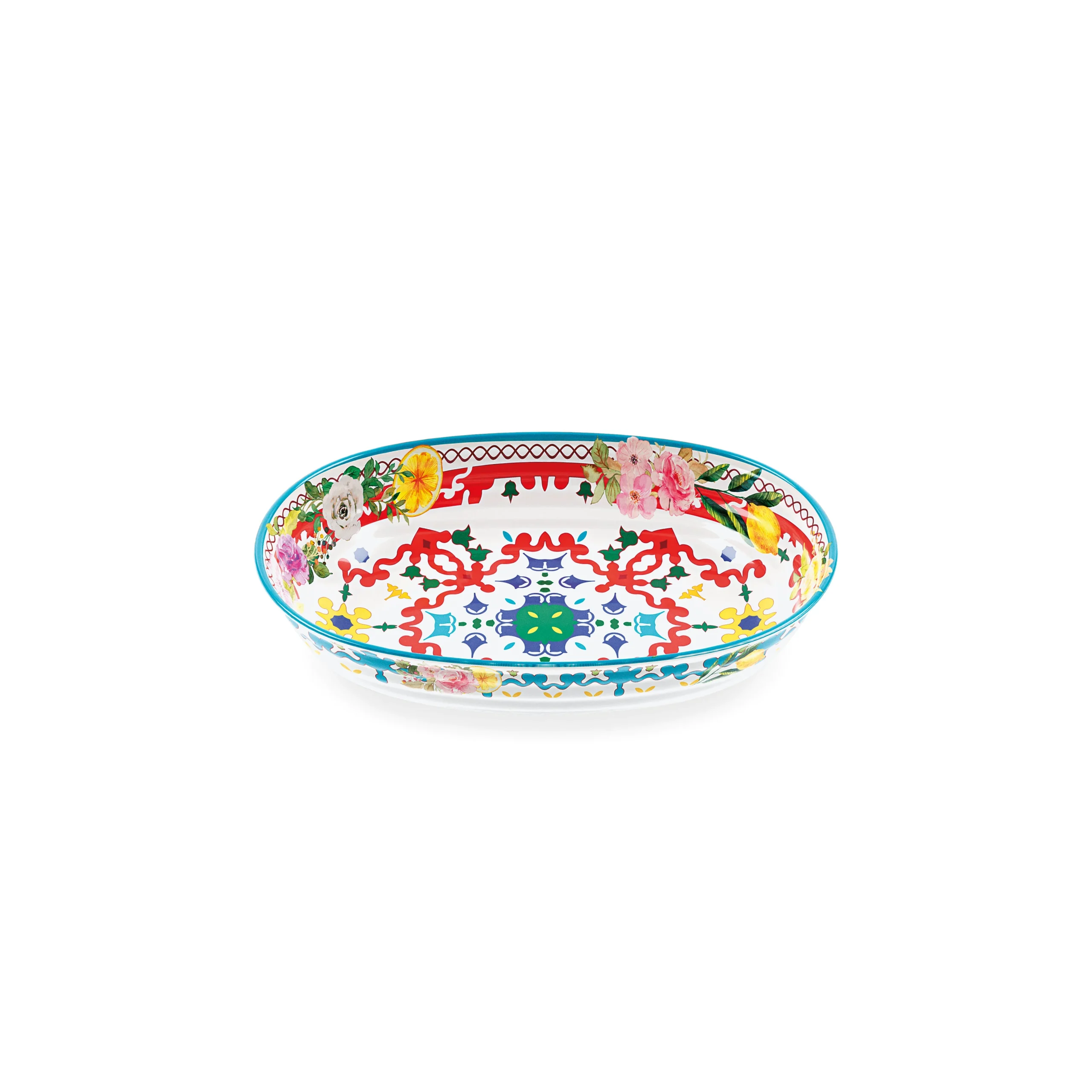 GUZZINI Risottiera Flower & Lemon Melamina Table Decor