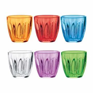 GUZZINI Set 6 Bicchieri Acqua 350 Cc Multicolor