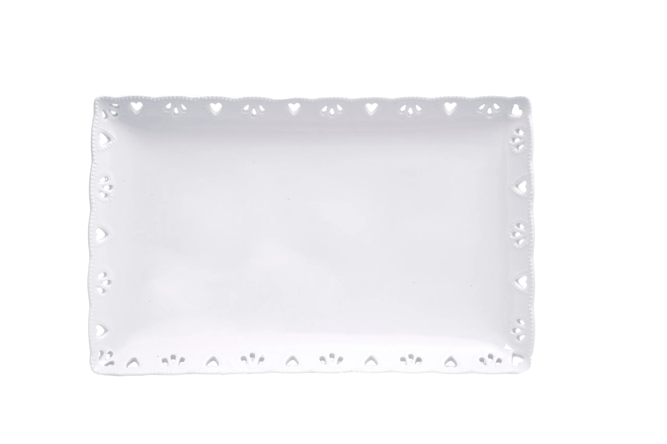 Kaleidos Juliet Vassoio Rettangolare 35 x 22 Cm Bianco