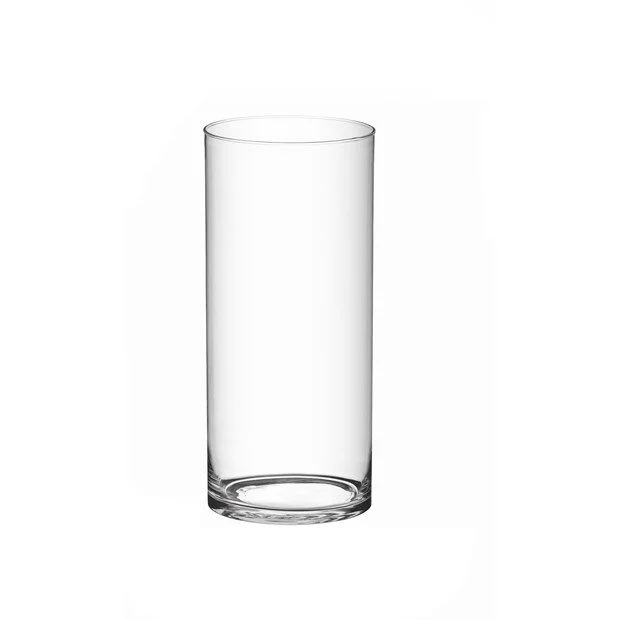 L'Arcolaio Cilindro decorativo sottile - Vetro trasparente H 40 D19 cm