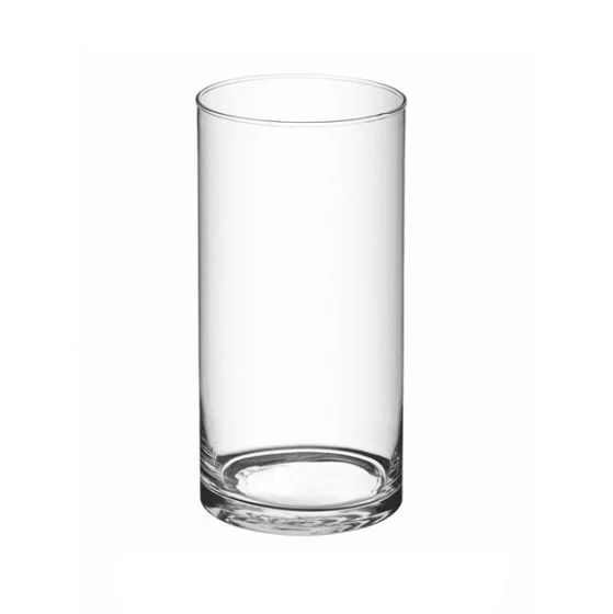L'Arcolaio Cilindro decorativo sottile - Vetro trasparente H20 D10 cm