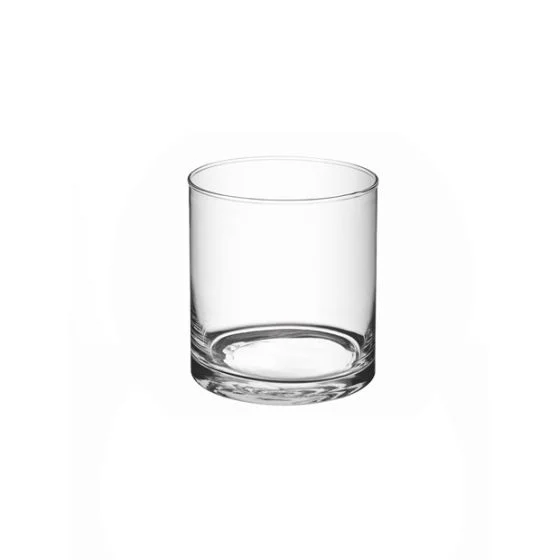 L'Arcolaio Cilindro decorativo taglio caldo - vetro trasparente H10 D10 cm
