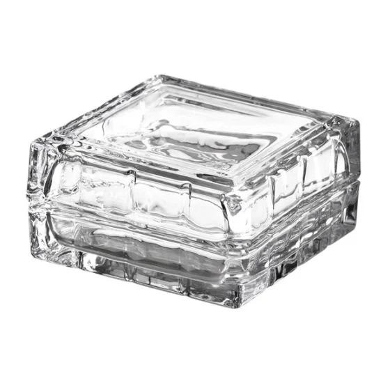 L'Arcolaio Scatola quadrata - Vetro trasparente 10x10x4 cm