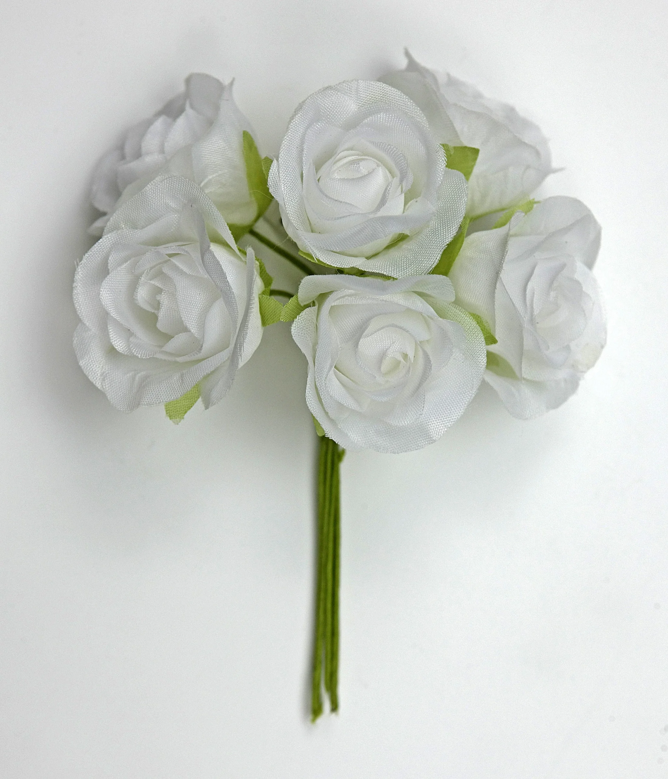 Linea Due Elle Bouquet Fiori Rosa Polyester D 3,5 Cm Bianco 36 Pz