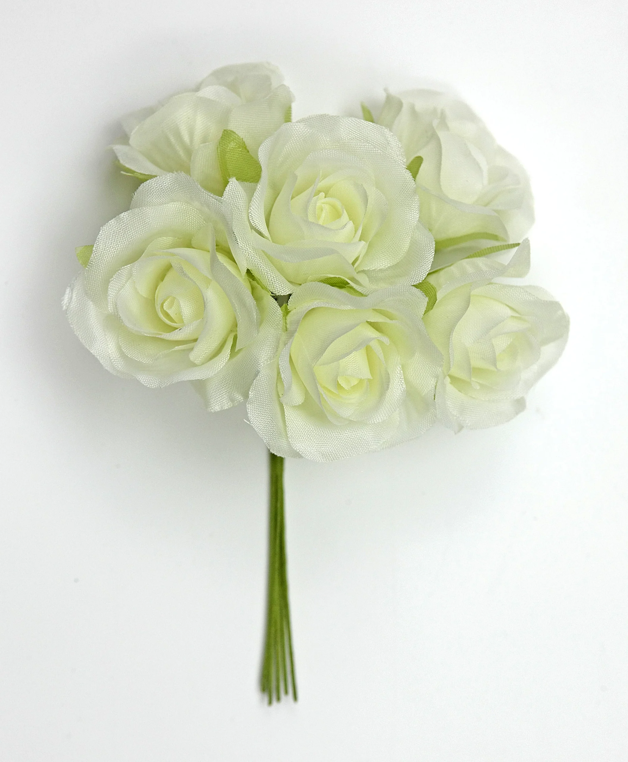 Linea Due Elle Bouquet Fiori Rosa Polyester D 3,5 Cm Crema 36 Pz