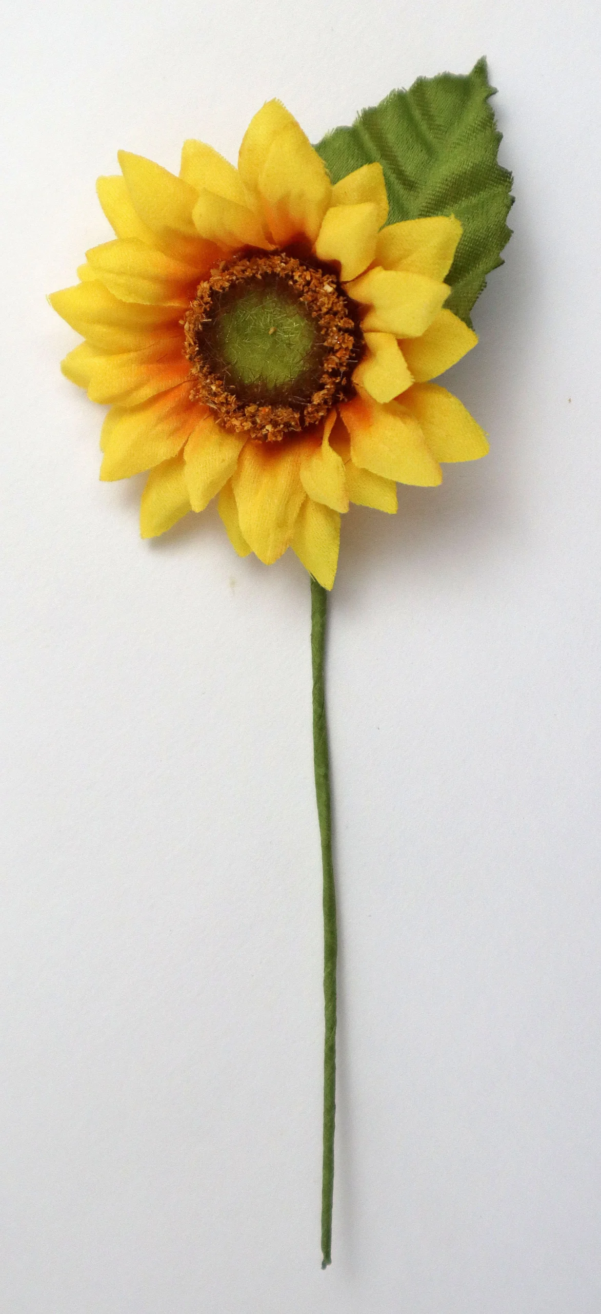Linea Due Elle Girasole con Foglia D 5 Cm 24 Pz Giallo