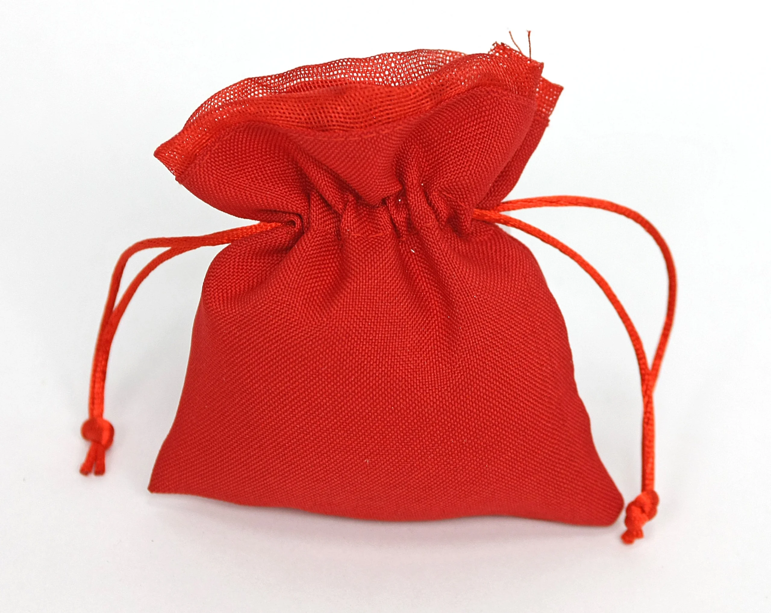 Linea Due Elle Sacchetto Tessuto con Tirante 11 x 9 Cm Rosso 12 Pz