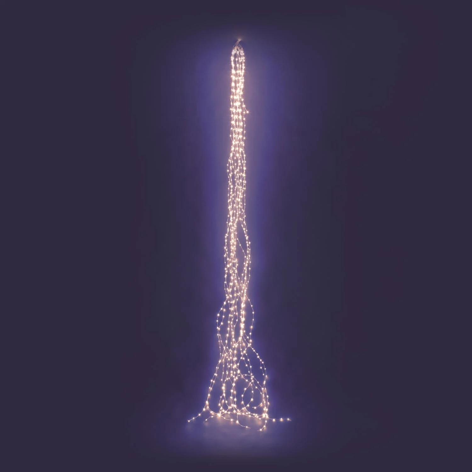 Lotti Cascata Natale 900 Micro Led 15 x 60 H 300 Cm Bianco Caldo