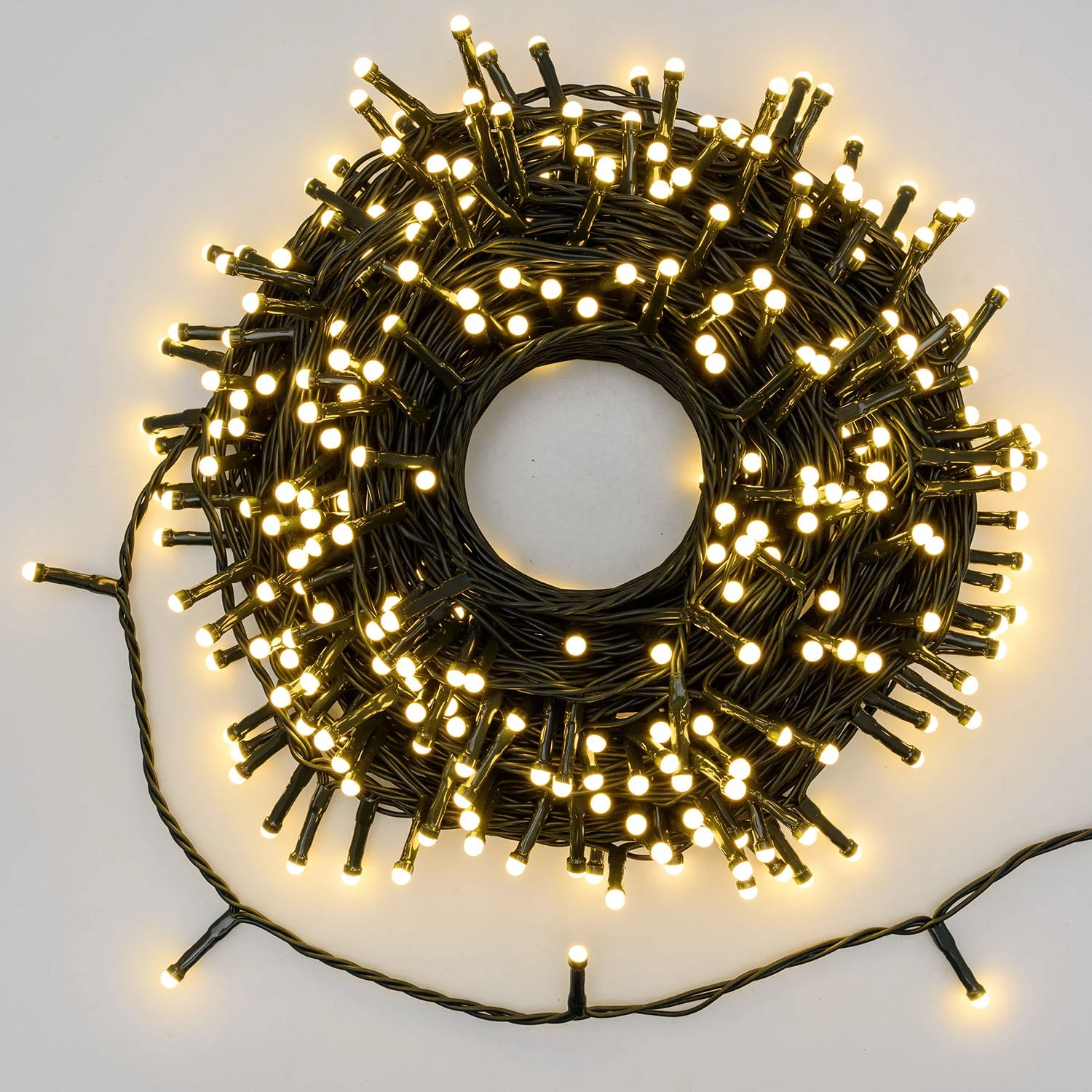 Lotti Catena Natale Multi Uso 500 MiniPearl Led 25 Mt + 4 Mt Cavo Pannello Solare
