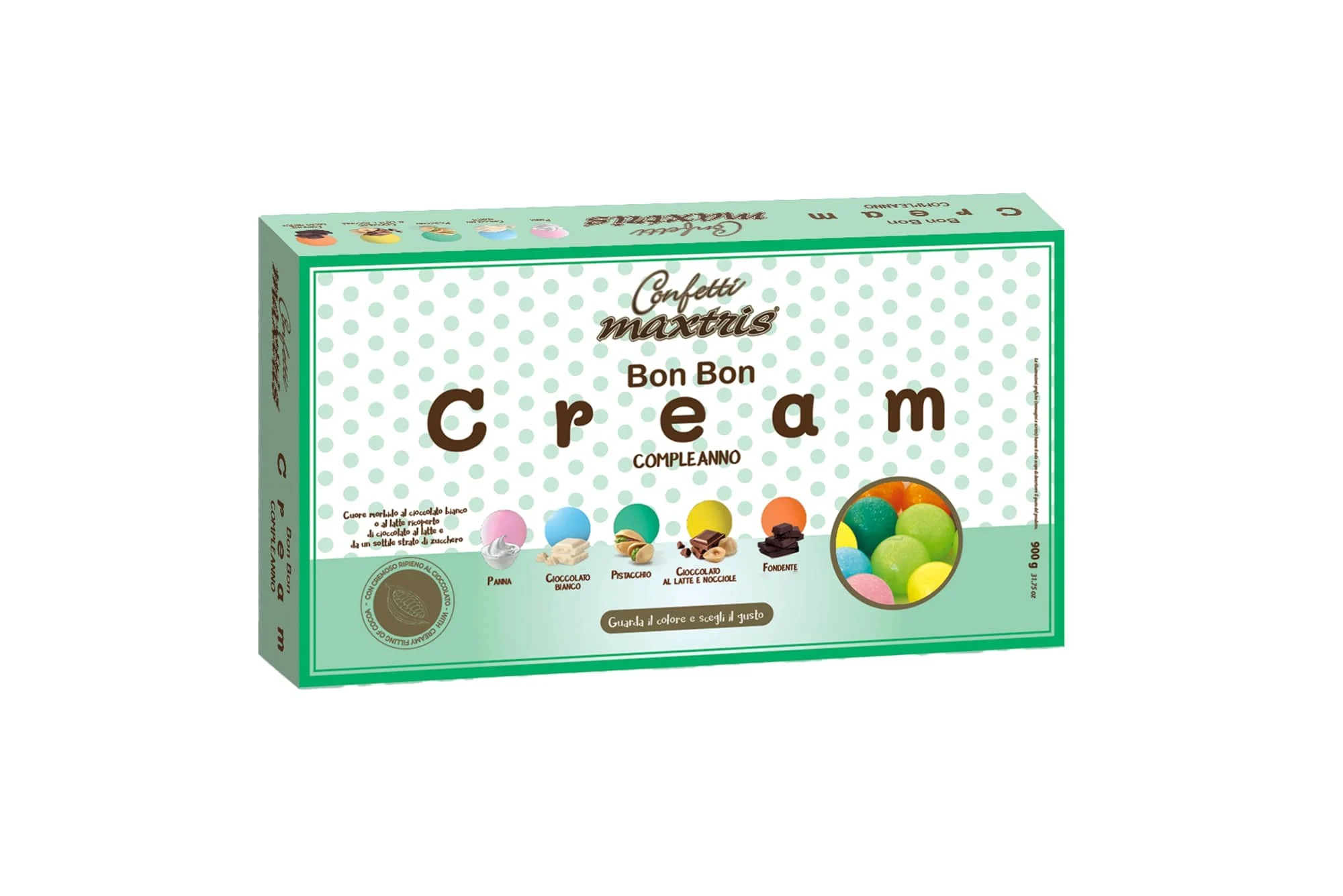 Maxtris Confetti Bon Bon Cream Gusti Assortiti Compleanno 900 Gr